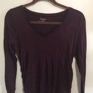 Maroon Maternity Long Sleeved shirt
